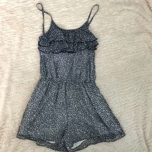 Abercrombie Kids Blue Floral Romper